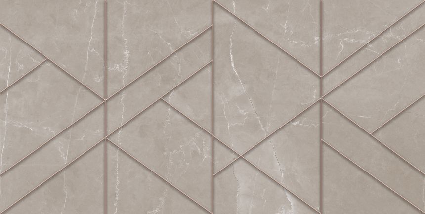 Блюм керамогранит Декор 300*603*8,5 геометрия мокко (1*5) Ласселсбергер