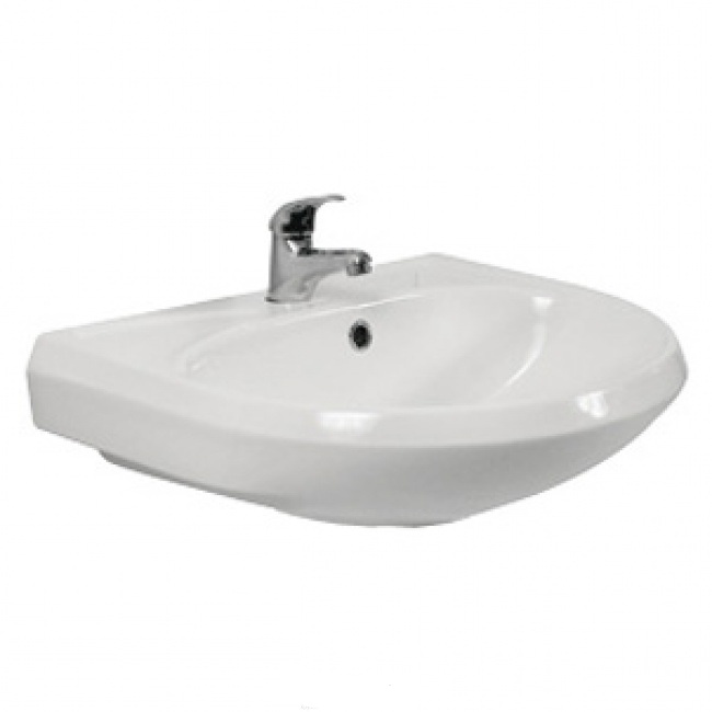 Вест Умывальник с переливом белый Santeri