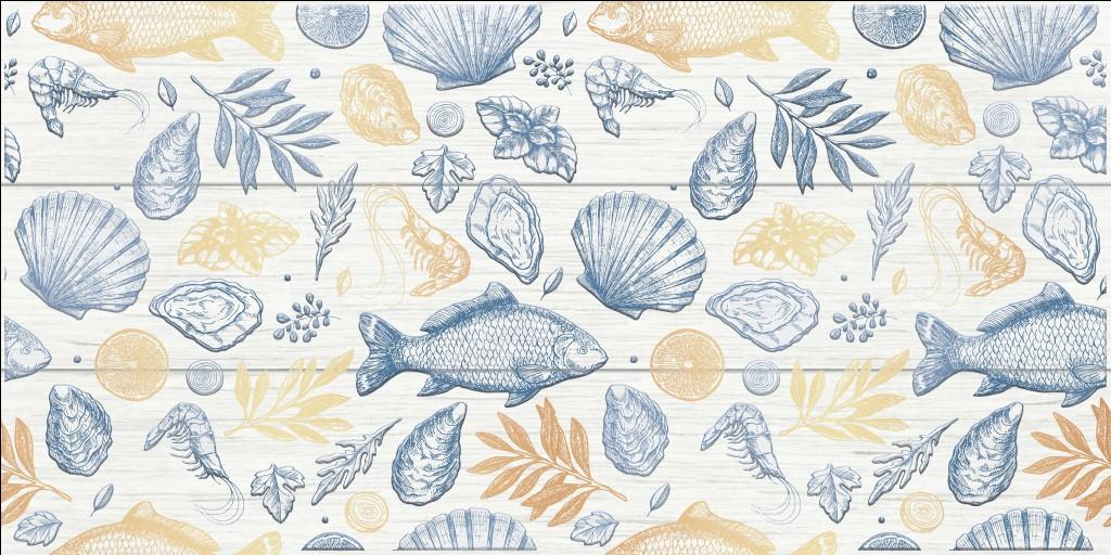 Океан 1 (рыбы) Декор 250*500  (1*7) VINCHI