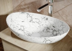 Asti Раковина для ванной накладная 60 белый мрамор VT89405H Vinchi