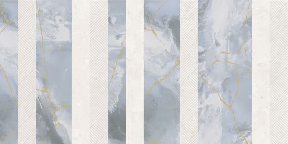 Ниагара Декор 300*600 полосы бело-серый (1*5) Ласселсбергер