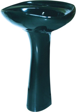 Престиж Умывальник-тюльпан зеленый стандарт с/о + пьедестал Престиж