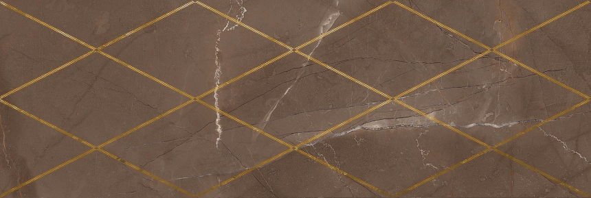 Миланезе Дизайн Декор 200*600 римский марроне (1*5) Ласселсбергер