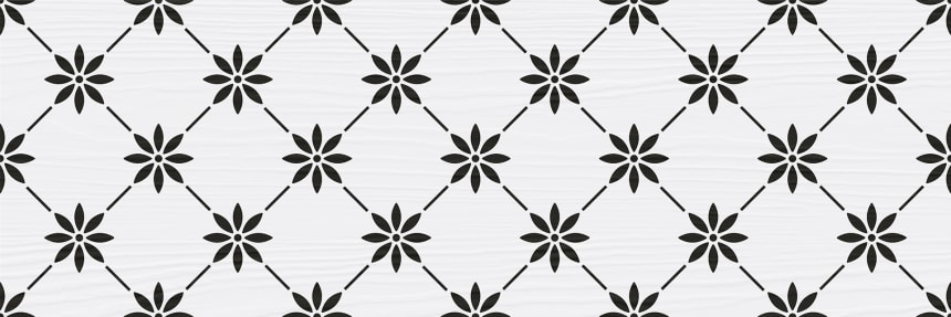 Локивуд Декор.Керамогранит 199*603 паттерн ч.б.(0,12*8=0,96*64)Ласселс