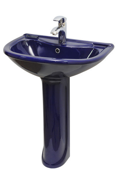 Престиж Умывальник-тюльпан синий стандарт с/о + пьедестал Престиж